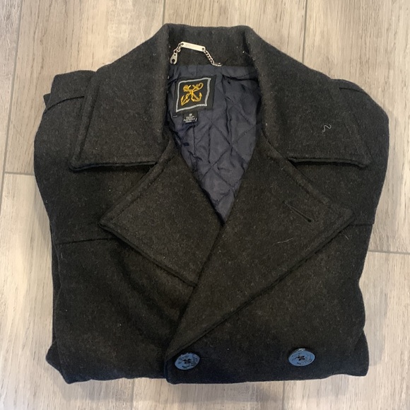 Dark grey Pea Coat - Picture 2 of 7